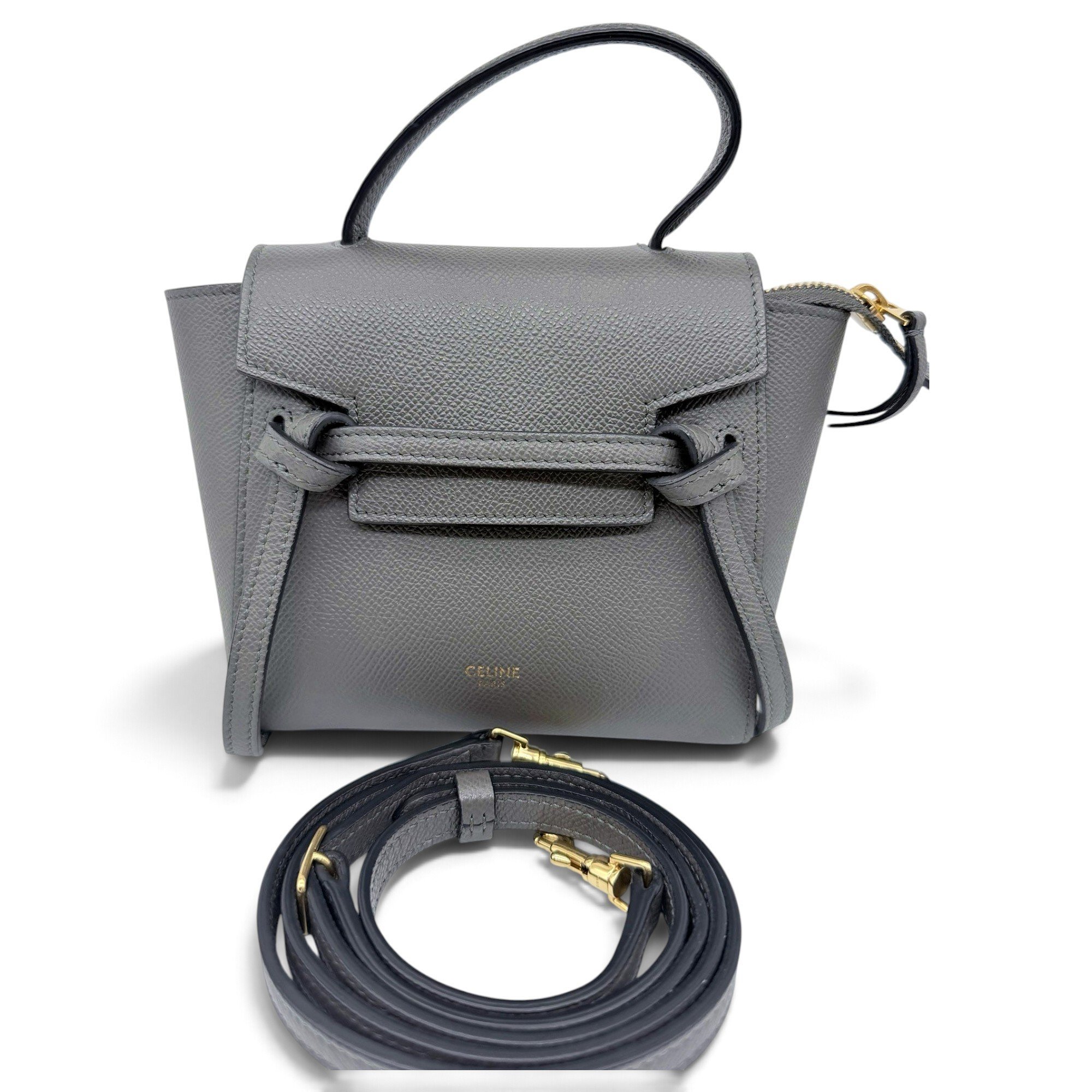 Belt leather handbag