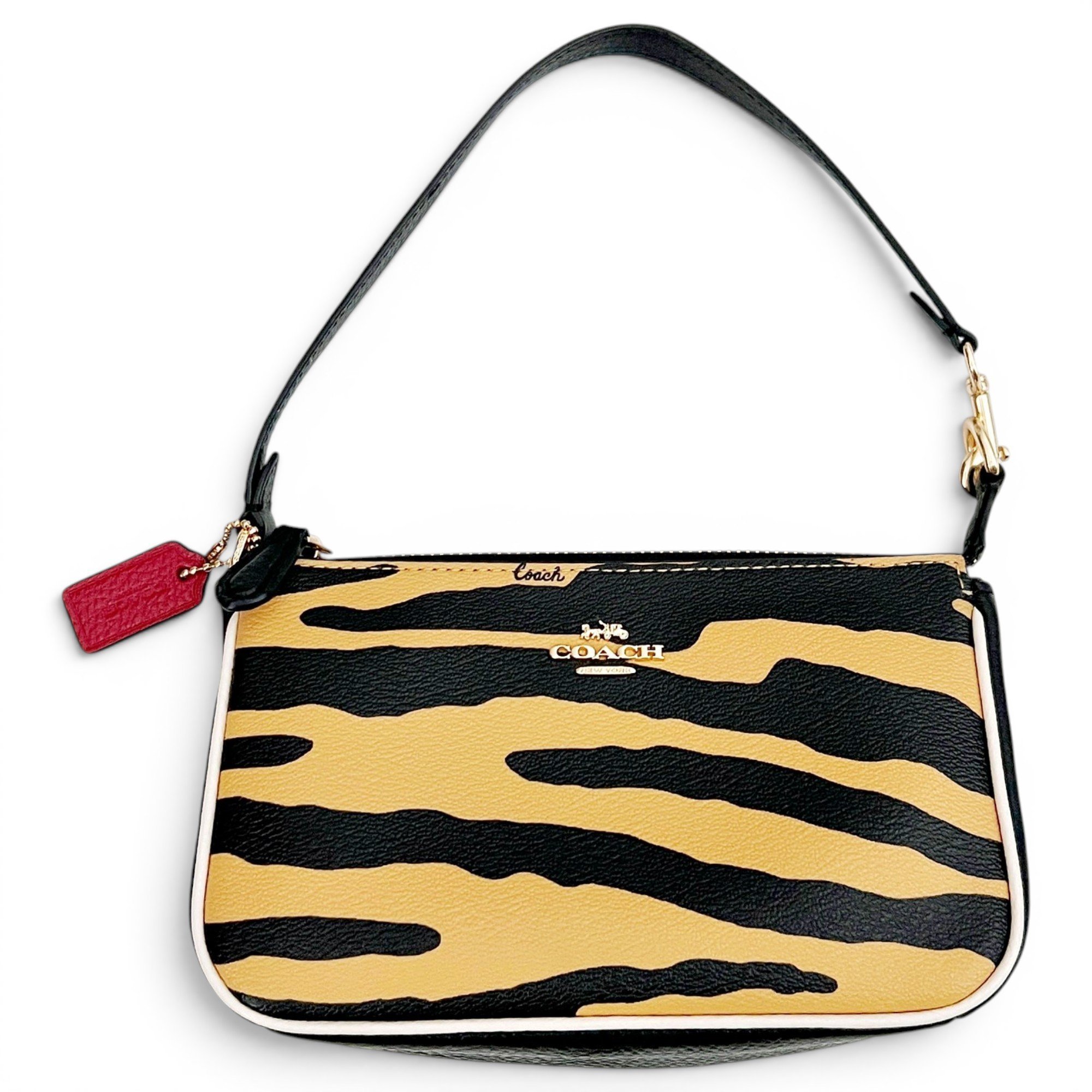 Leather clutch bag