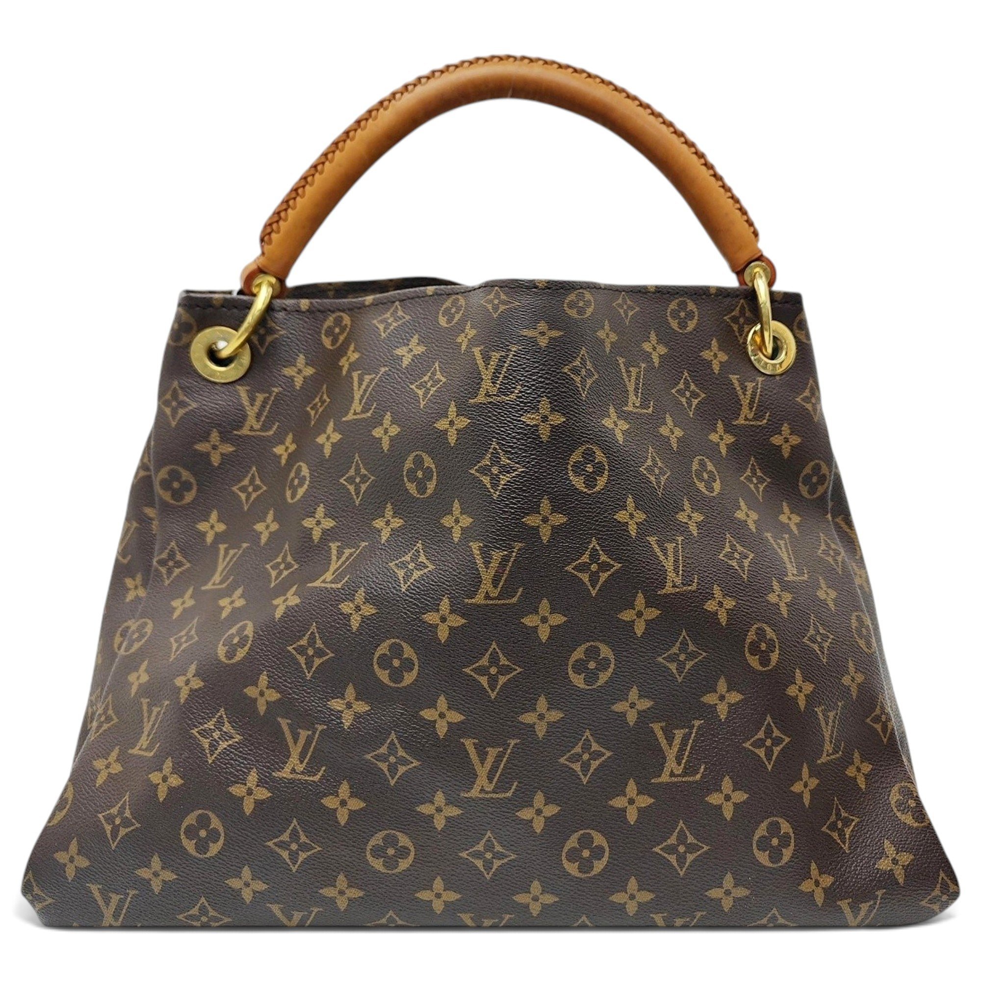 Artsy leather handbag