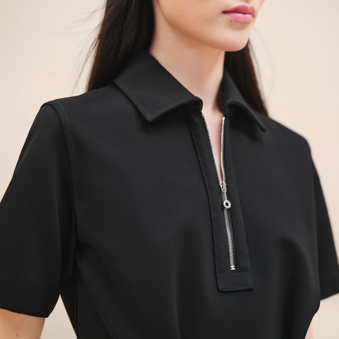 Noir Zipped Dress