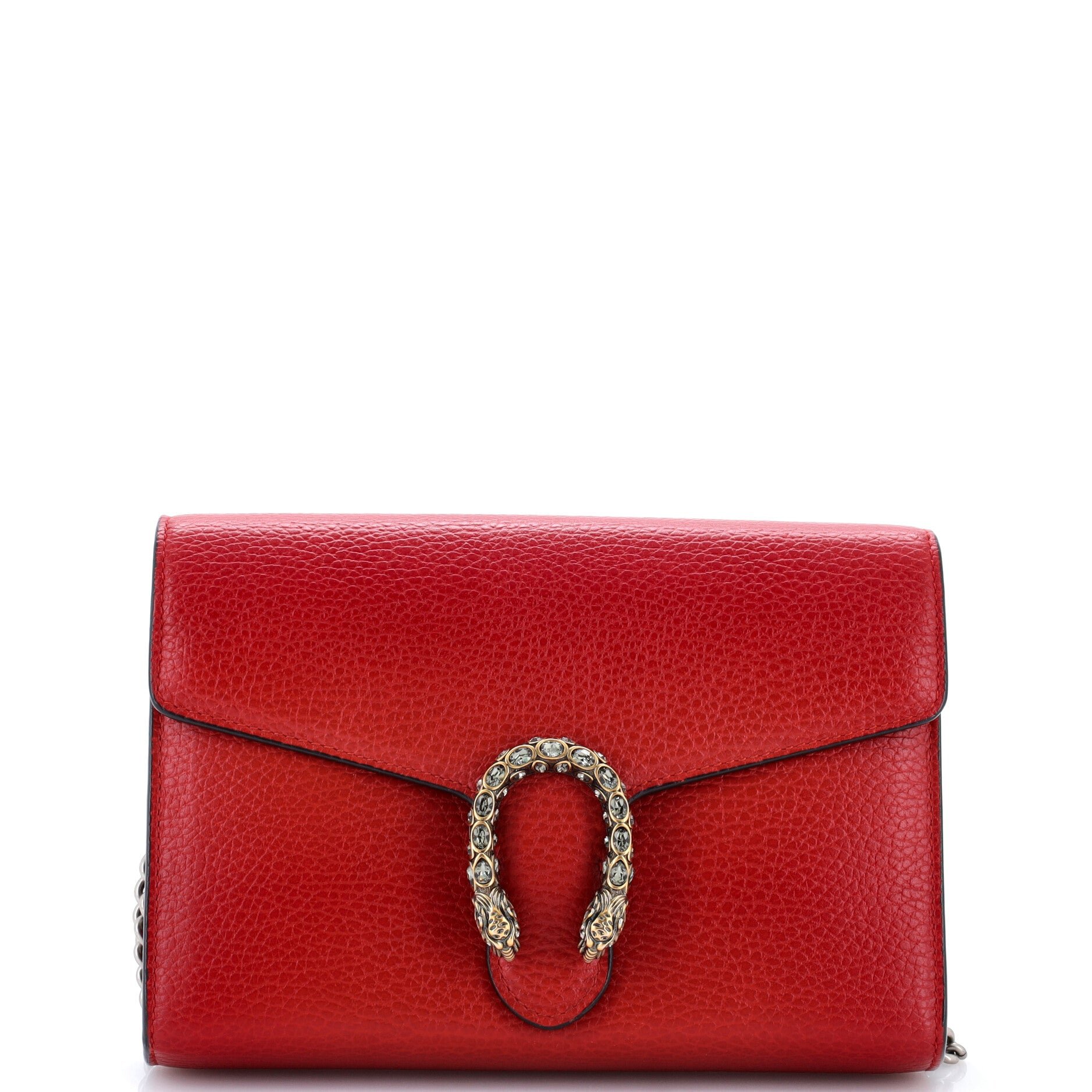 Dionysus Chain Wallet Leather with Embellished Detail Small