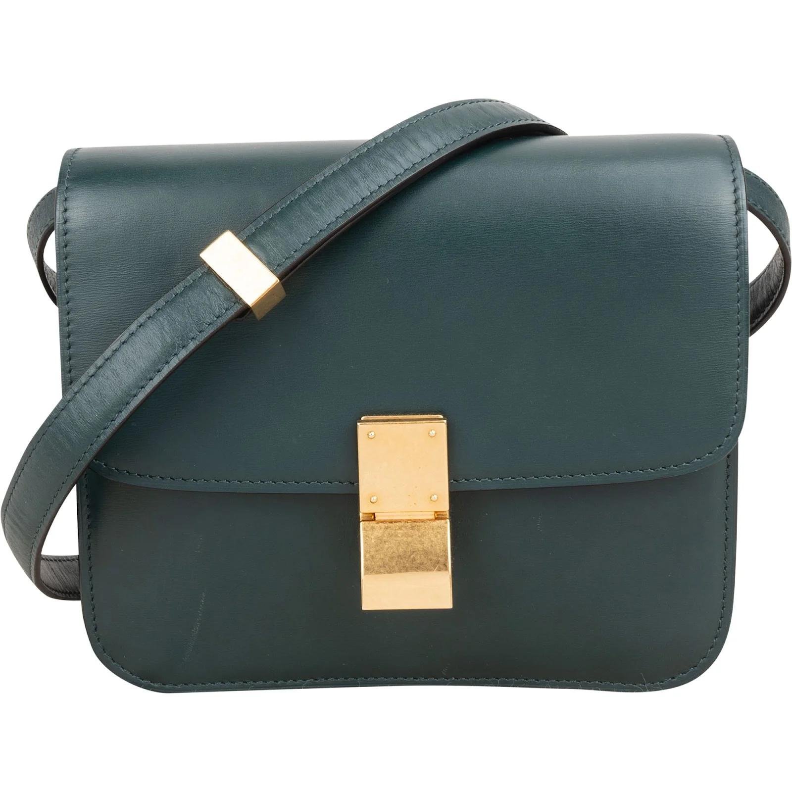 Classic leather crossbody bag