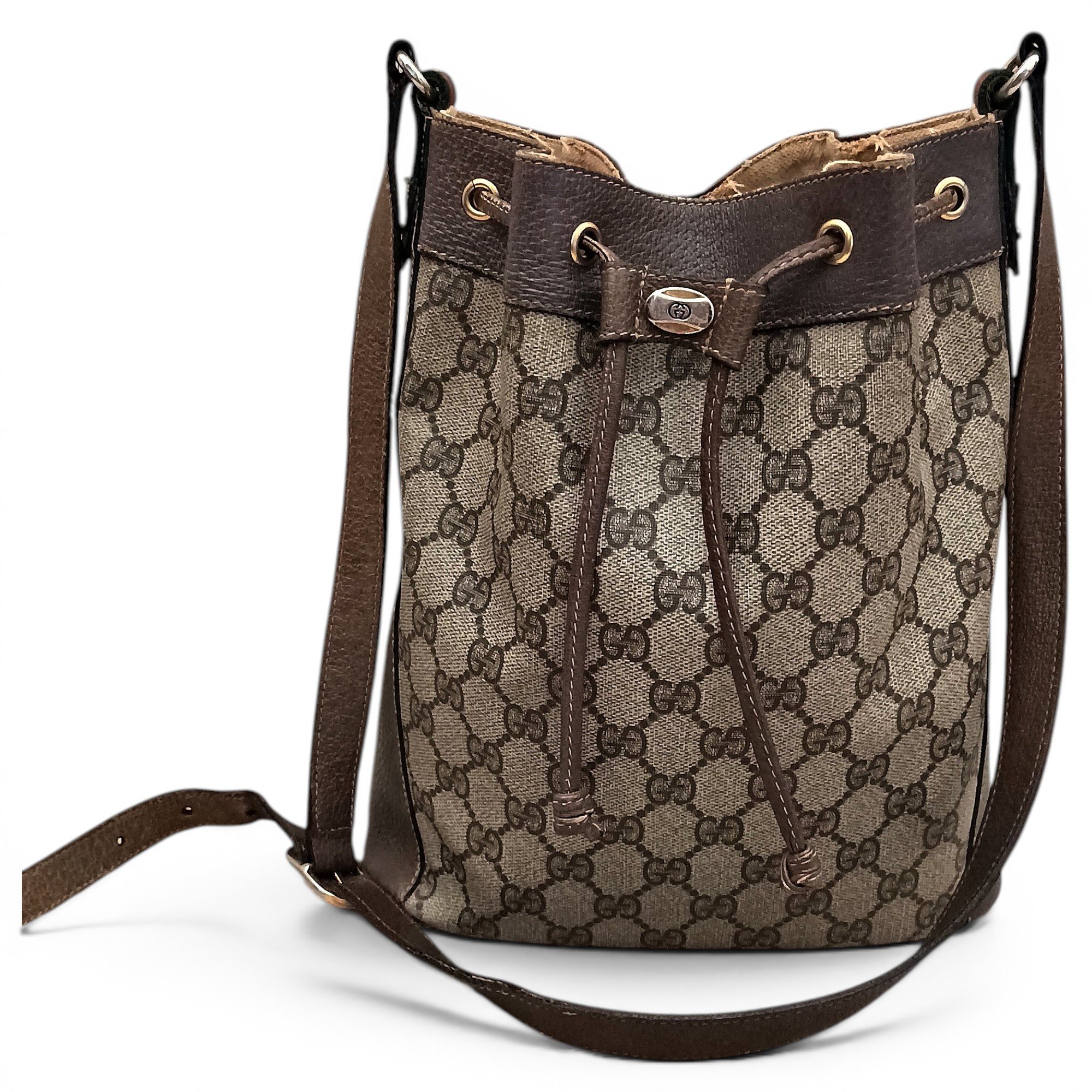 Ophidia Bucket cloth crossbody bag