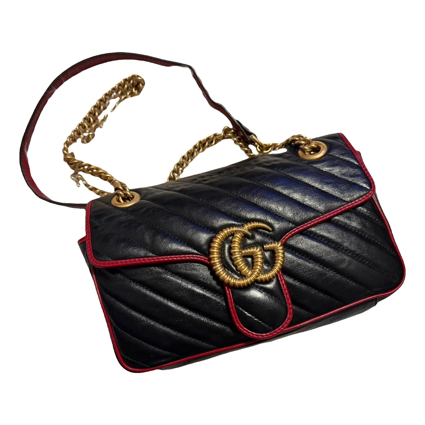 GG Marmont Flap leather crossbody bag