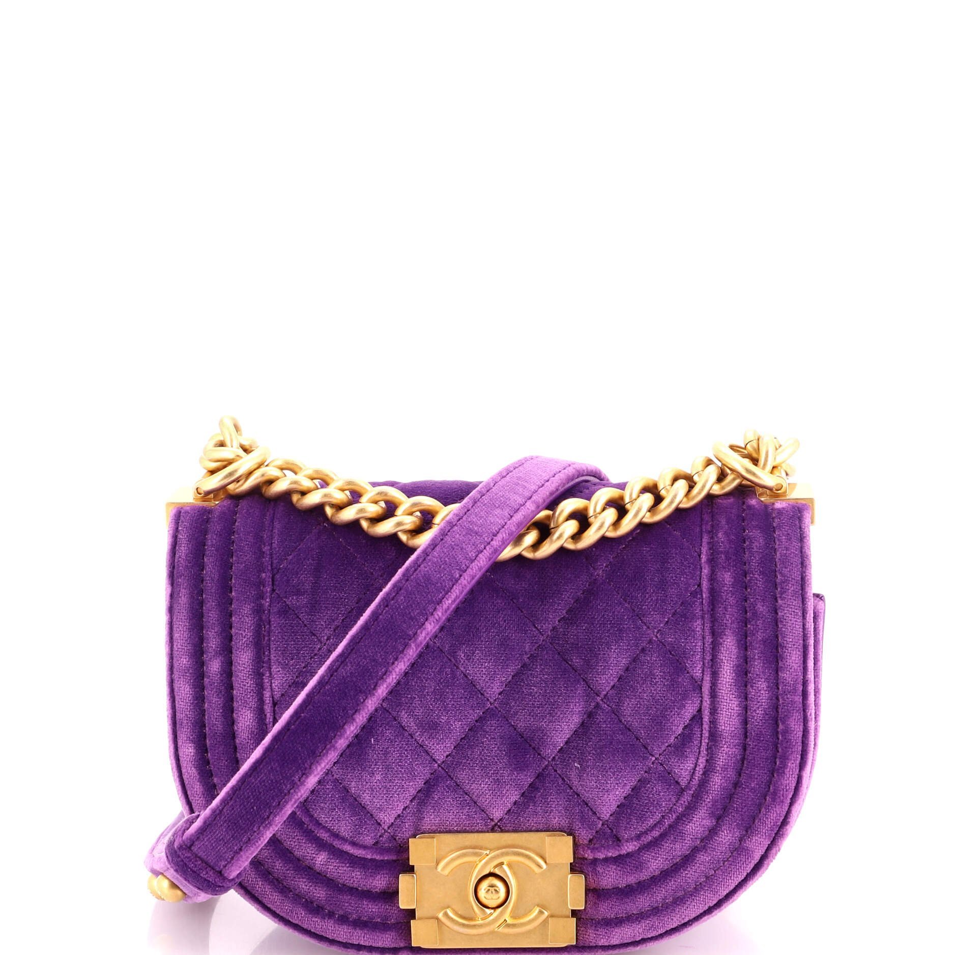 Velvet crossbody bag