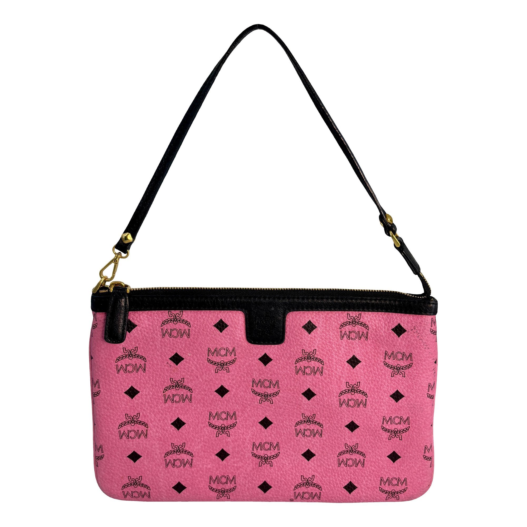 Leather clutch bag