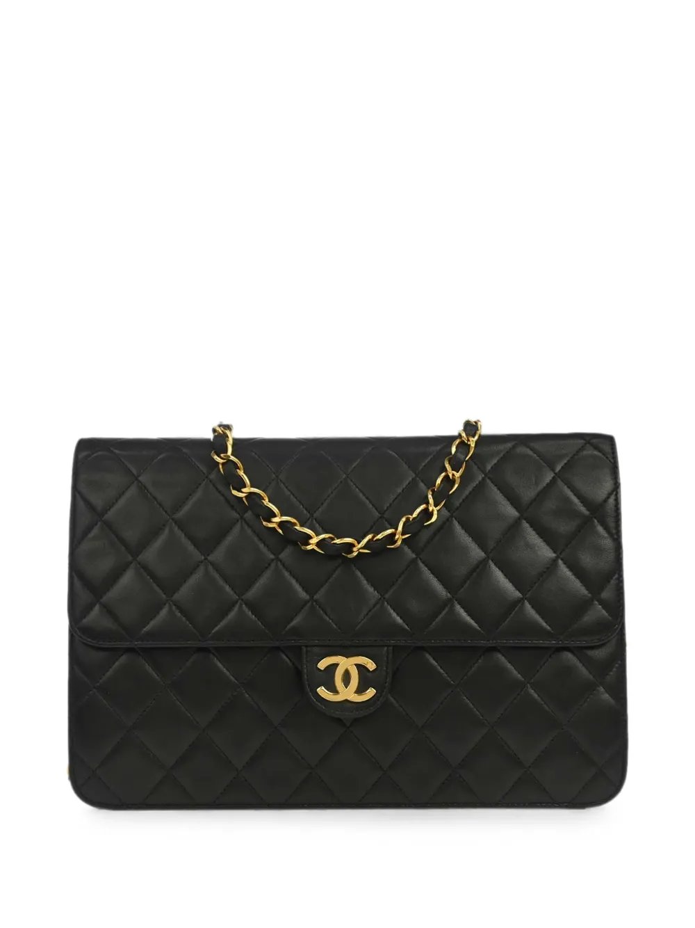 1997 diamond-quilted Pushlock shoulder bag