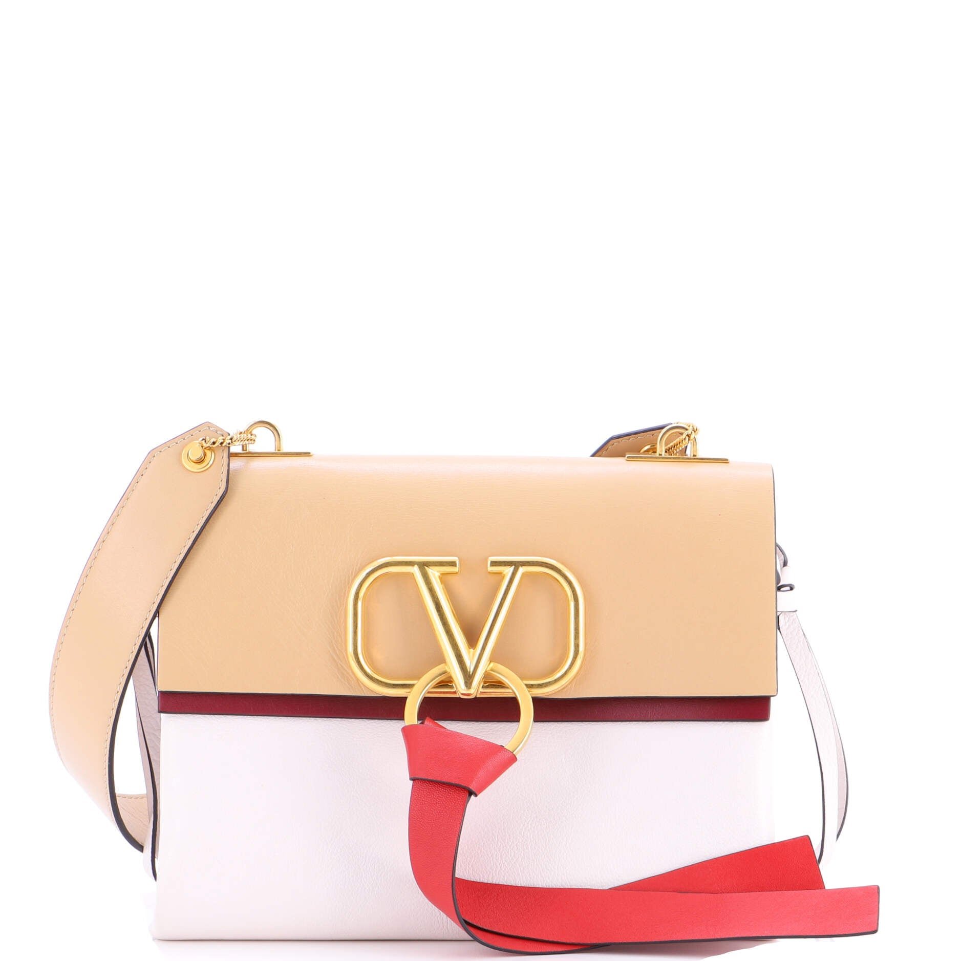 Valentino Garavani VRing Shoulder Bag Leather Small