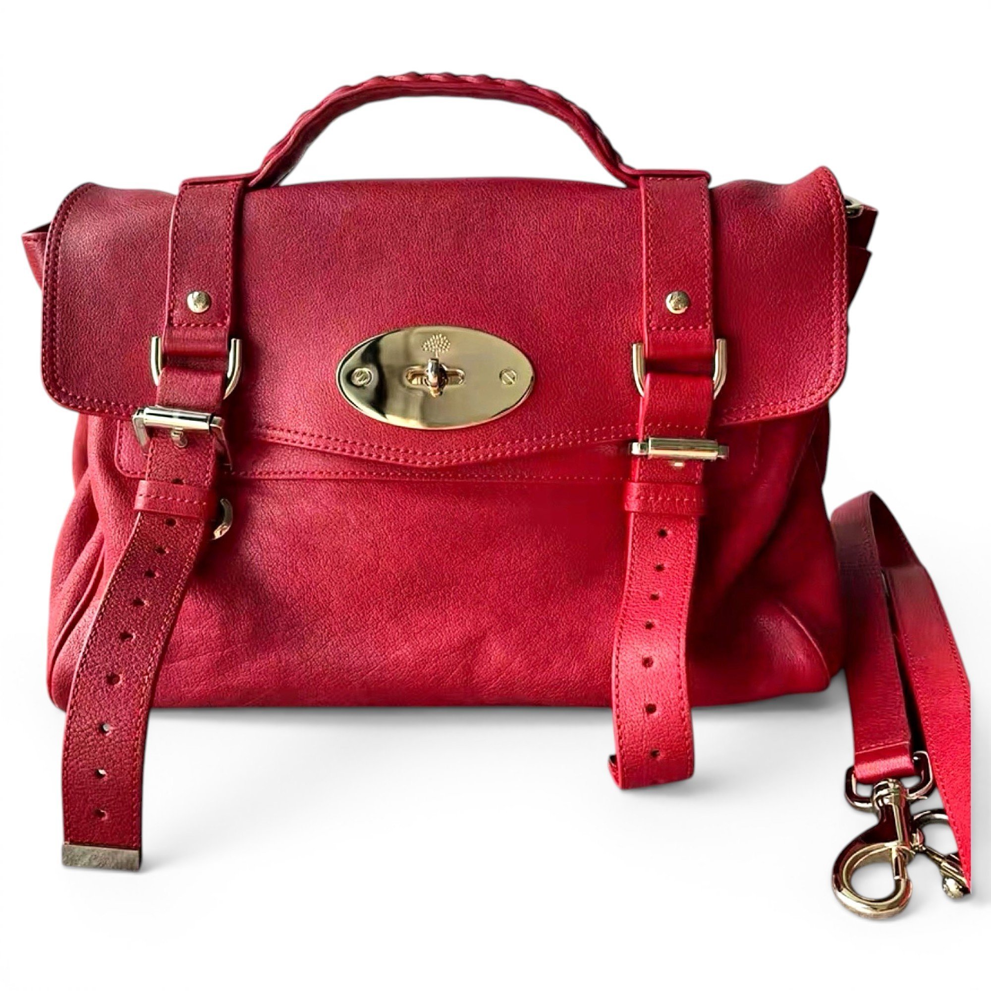 Alexa leather satchel