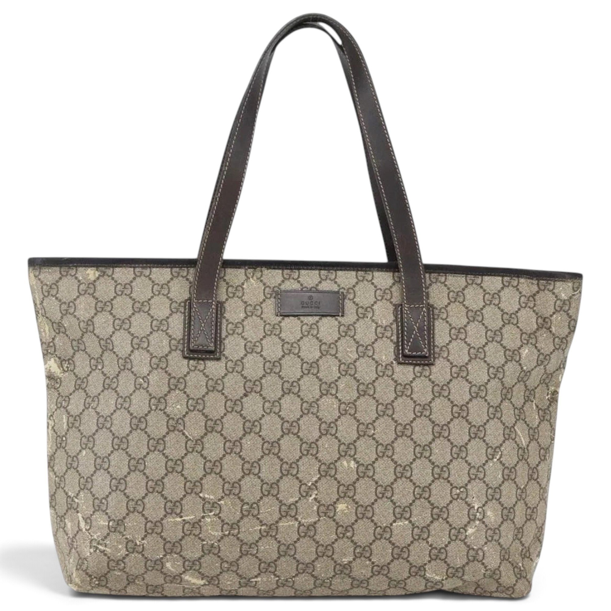 Leather tote