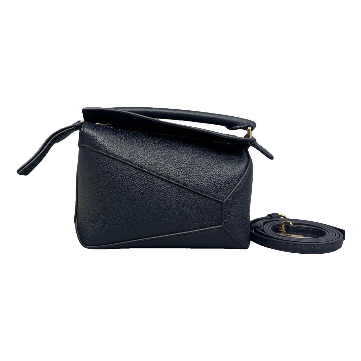 Puzzle leather handbag