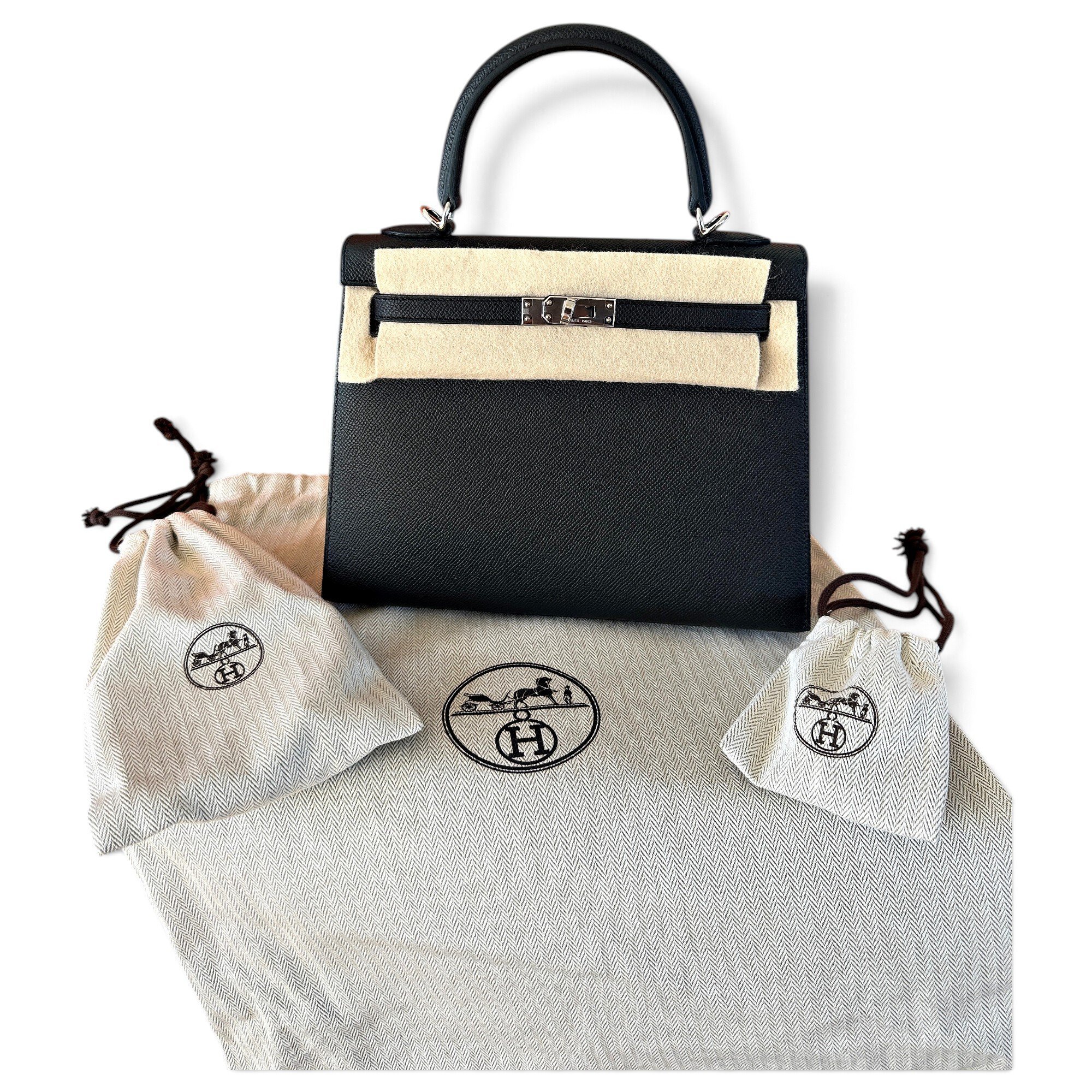 Kelly 25 leather handbag