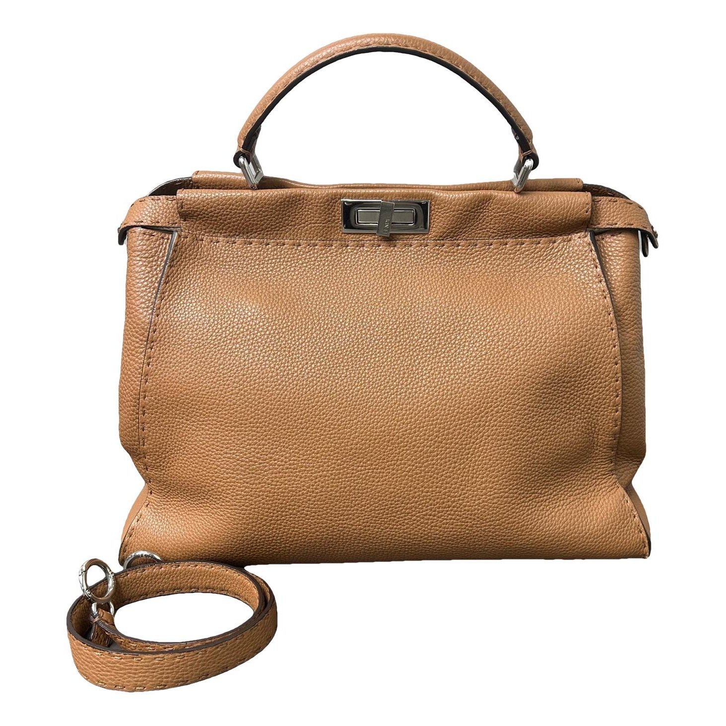 Peekaboo leather handbag