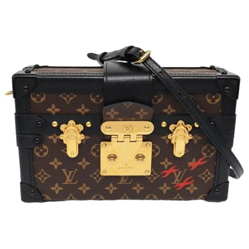 Petite Malle leather crossbody bag