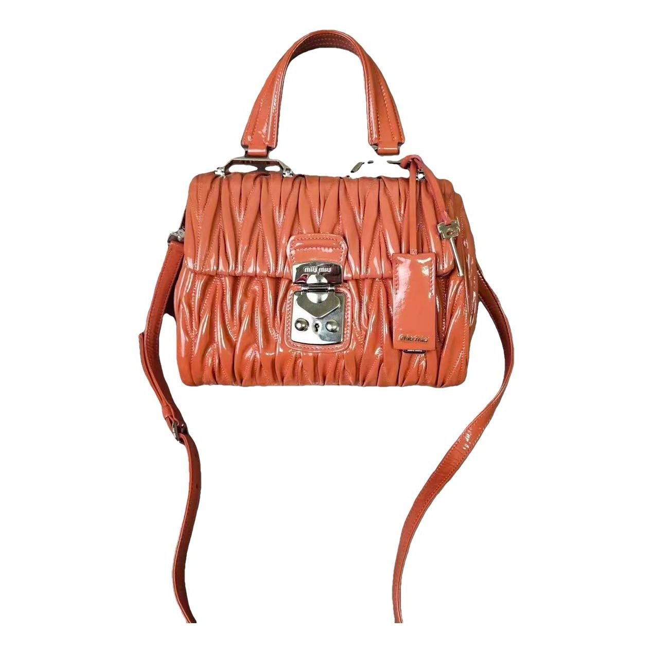 Patent leather handbag