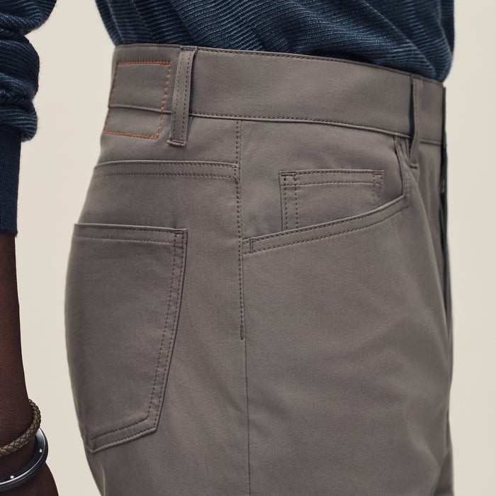 Gris Éléphant Straight Cut Jeans