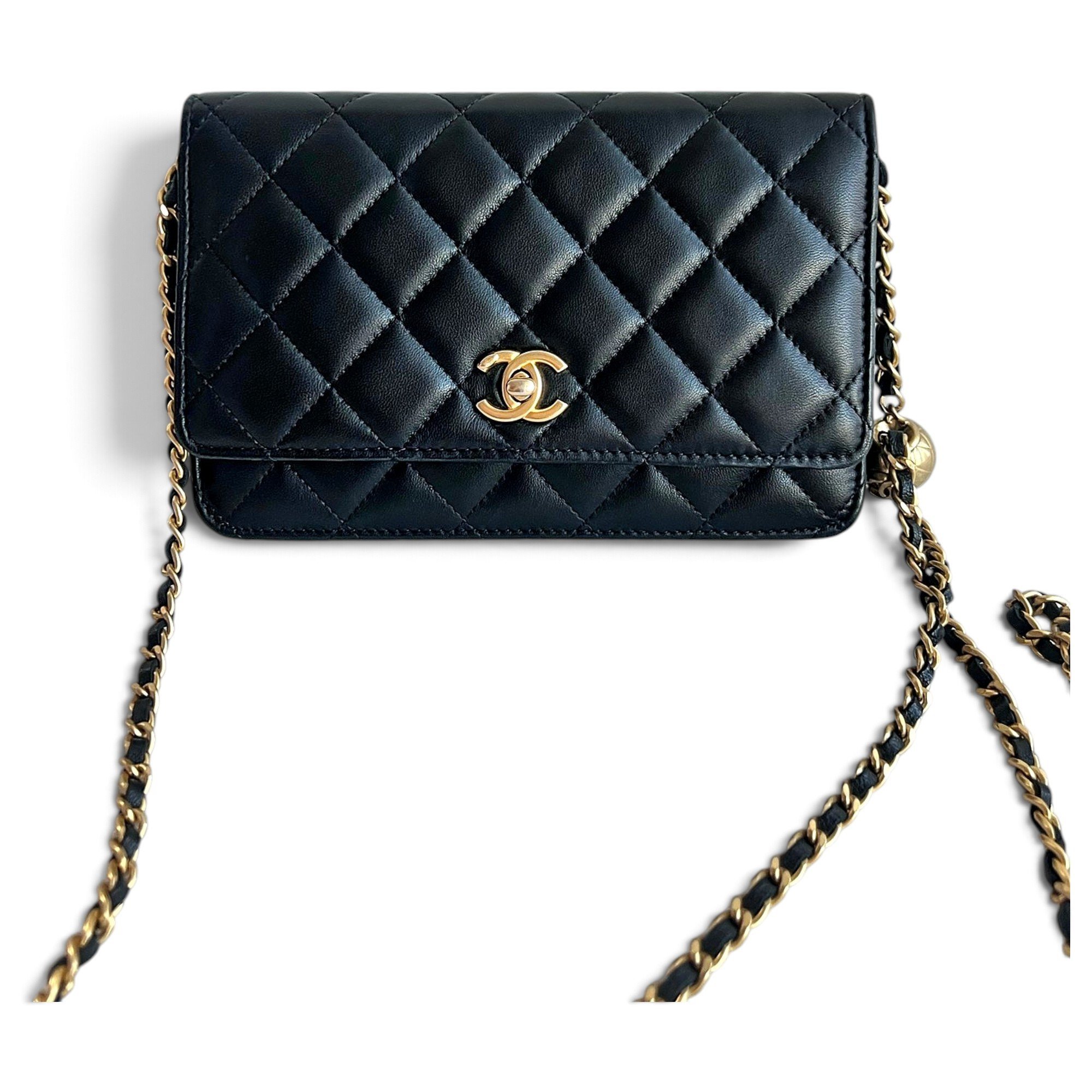 Wallet On Chain Timeless/Classique leather handbag