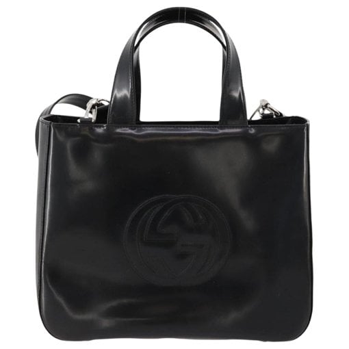 Patent leather handbag