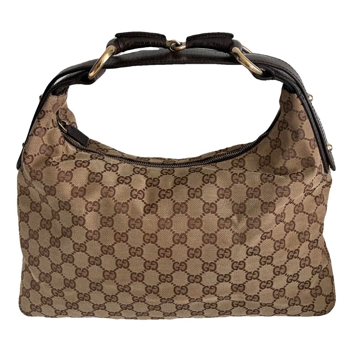 Horsebit Chain linen handbag