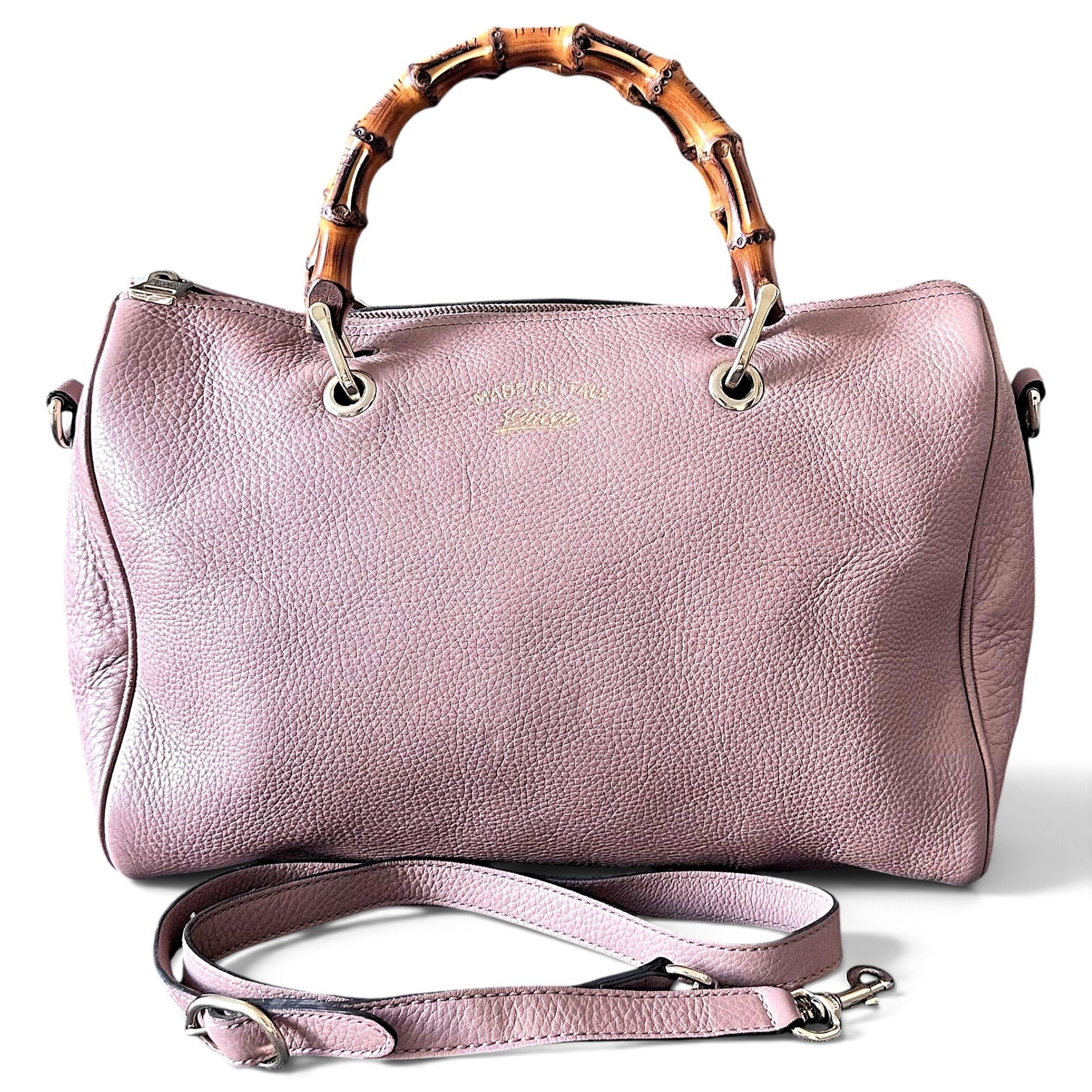 Bamboo Shopper leather tote