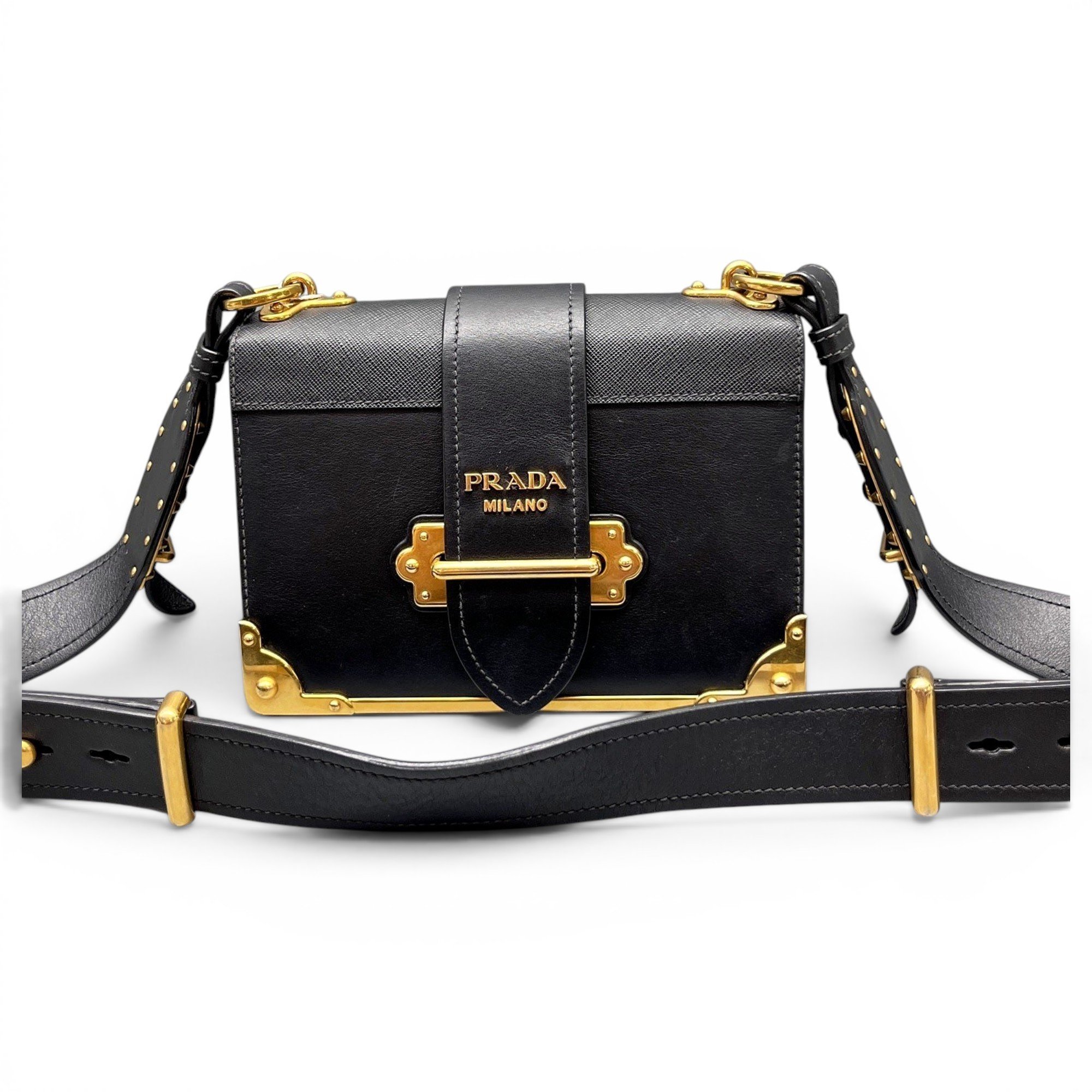 Cahier leather handbag