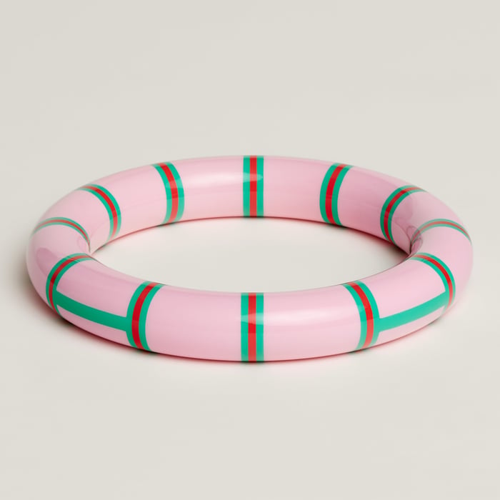 Tropique Rose H Equipe Nautique Bangle, Large Model