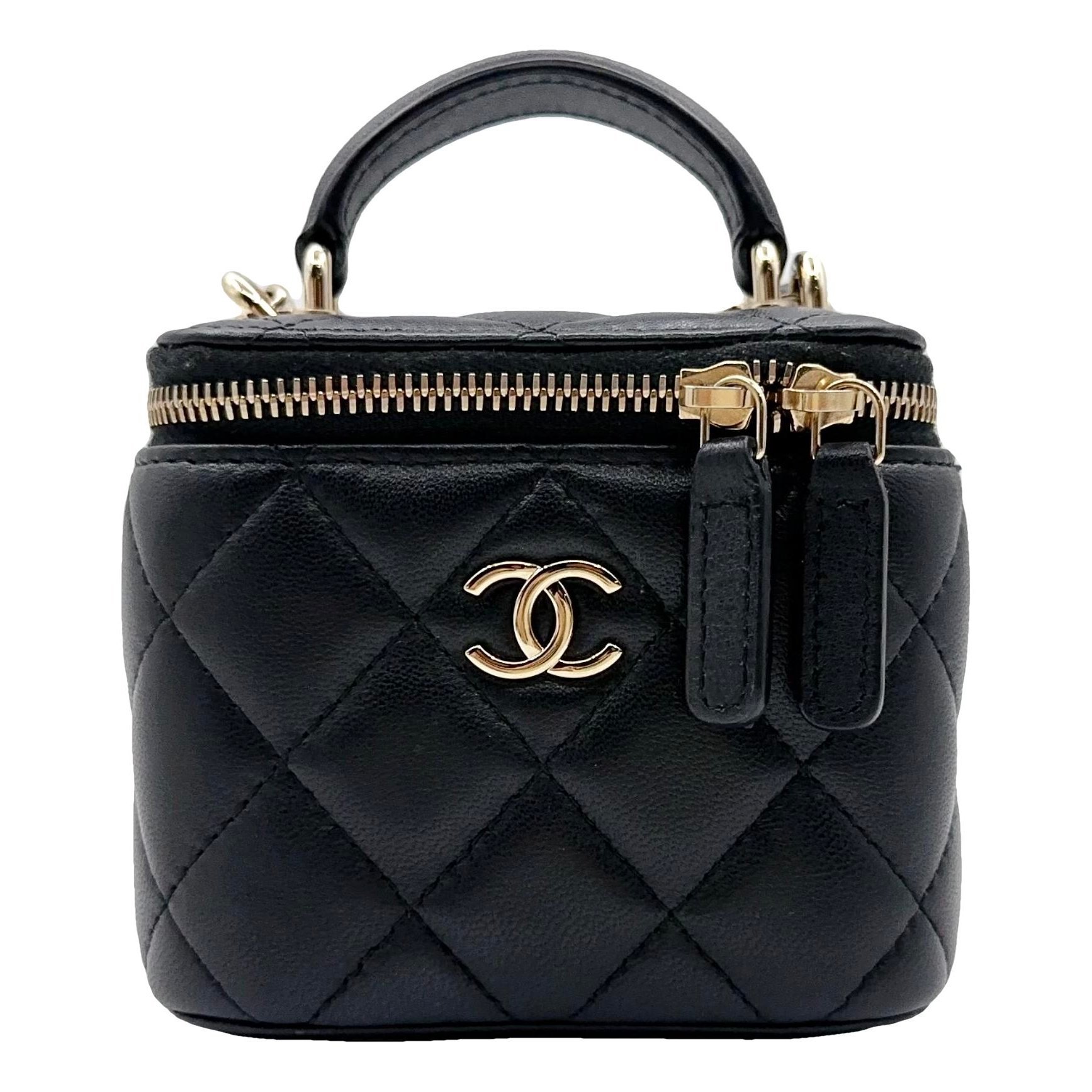 Trendy CC Vanity leather handbag