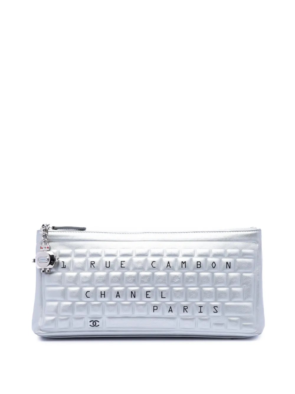 2017-2018 Metallic Calfskin Keyboard clutch bag