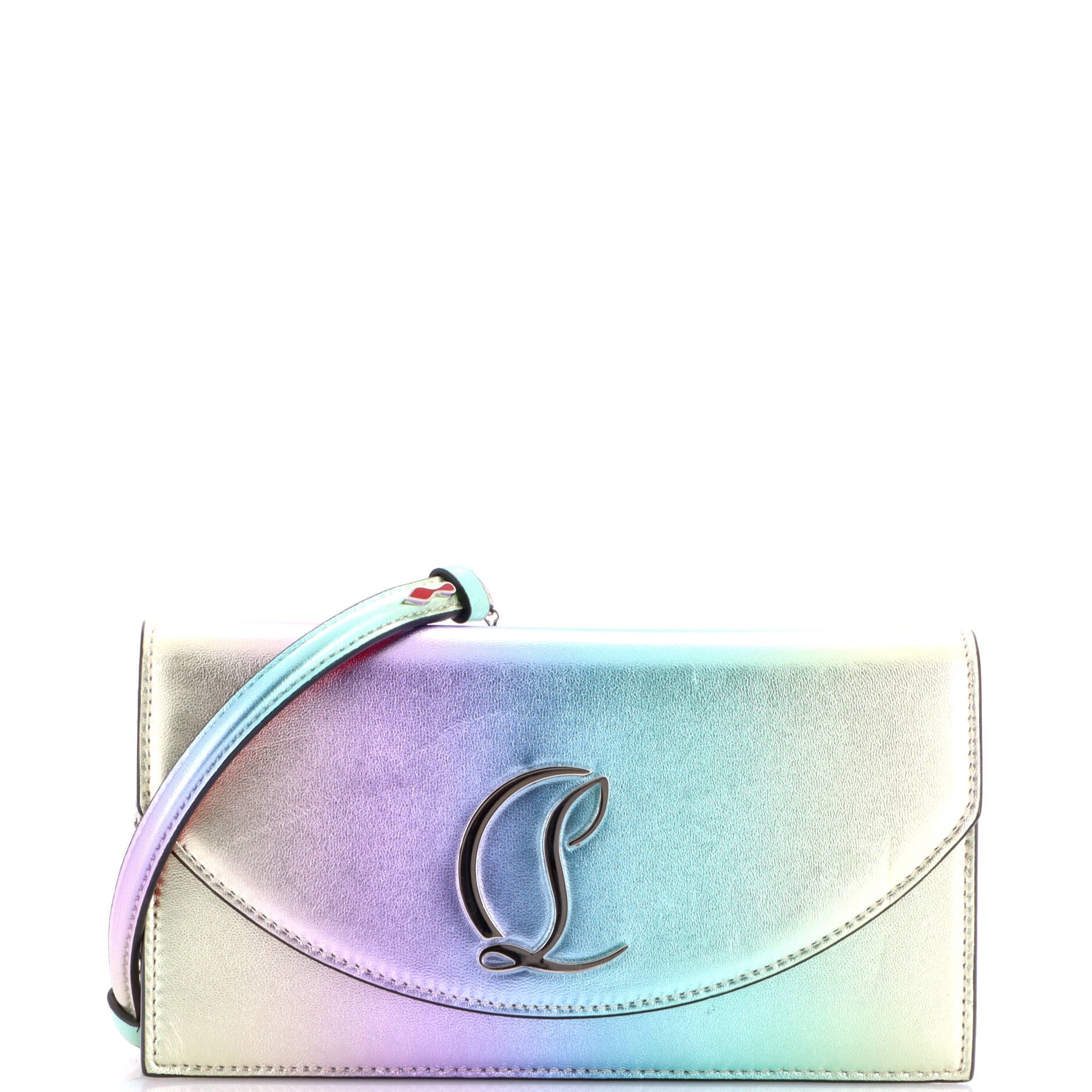 Christian Louboutin Loubi54 Chain Clutch Ombre Leather