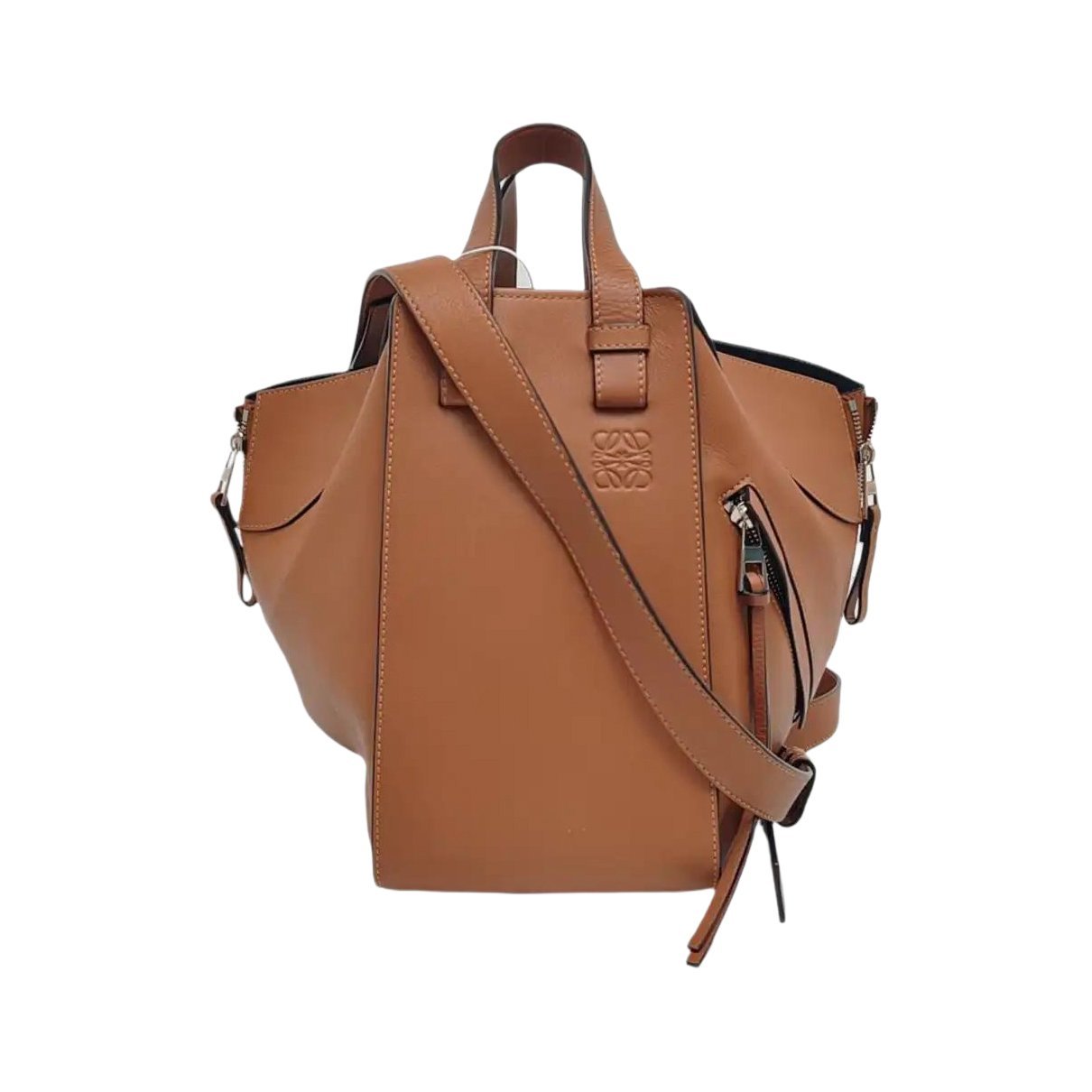Hammock leather handbag