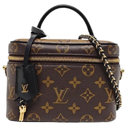 Vanity leather handbag