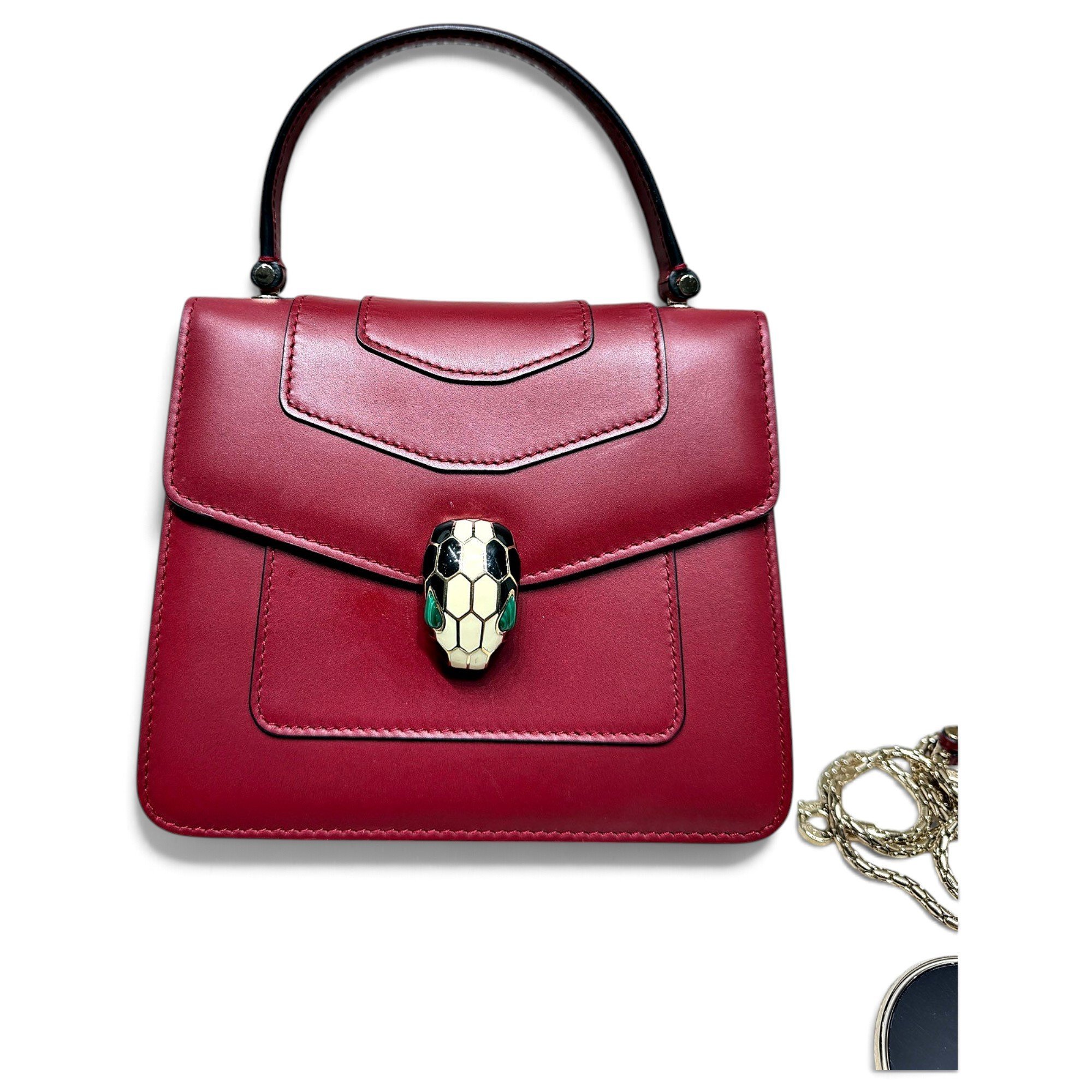 Serpenti leather handbag