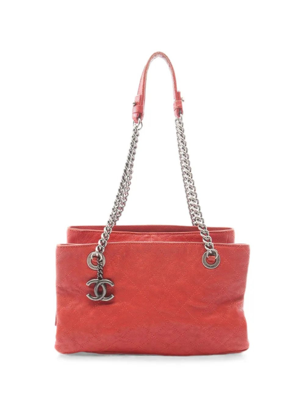 2011 quilted leather tote bag