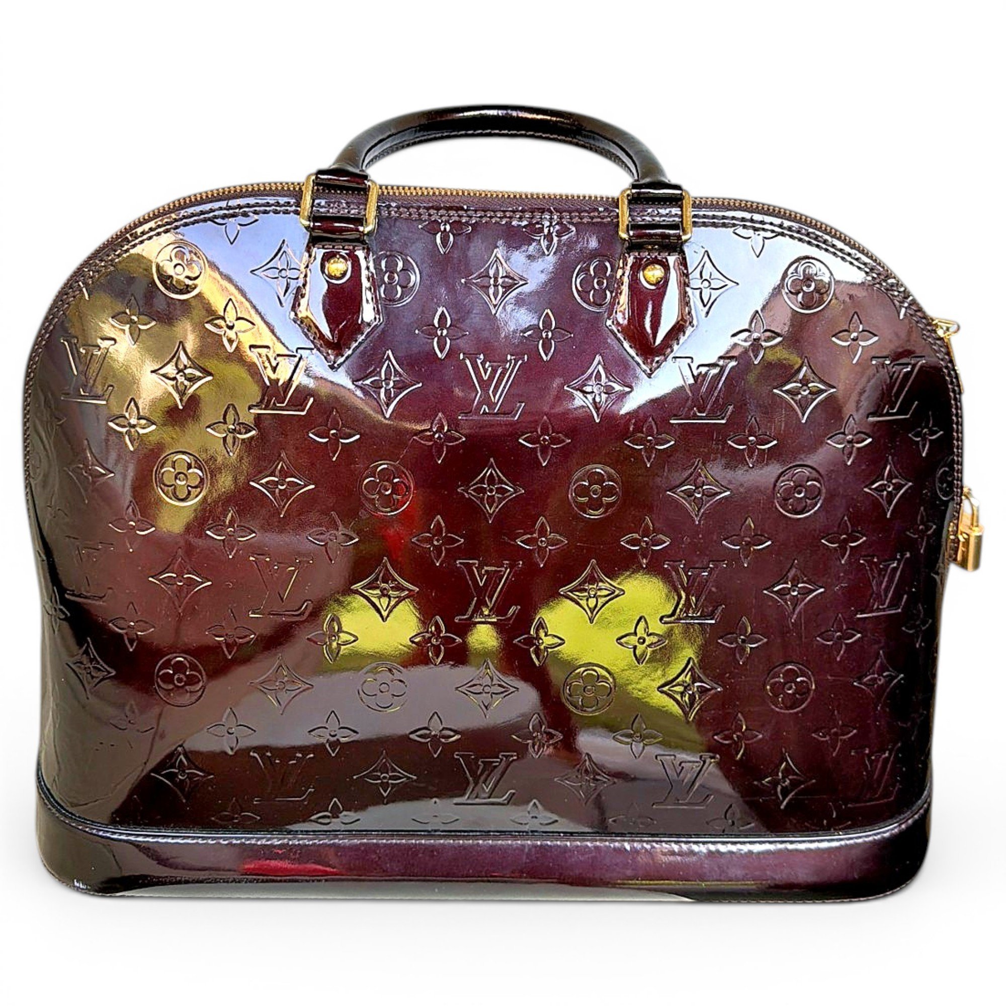 Alma patent leather handbag