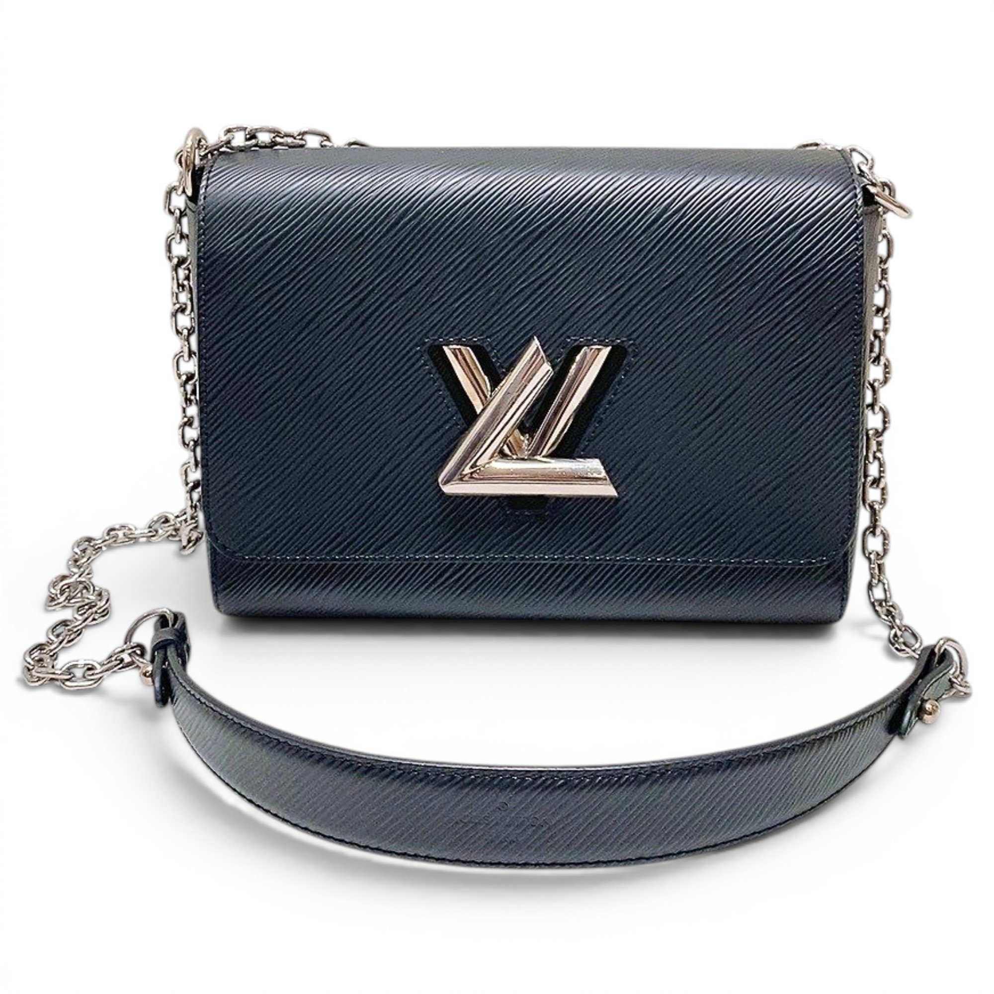 Twist leather handbag