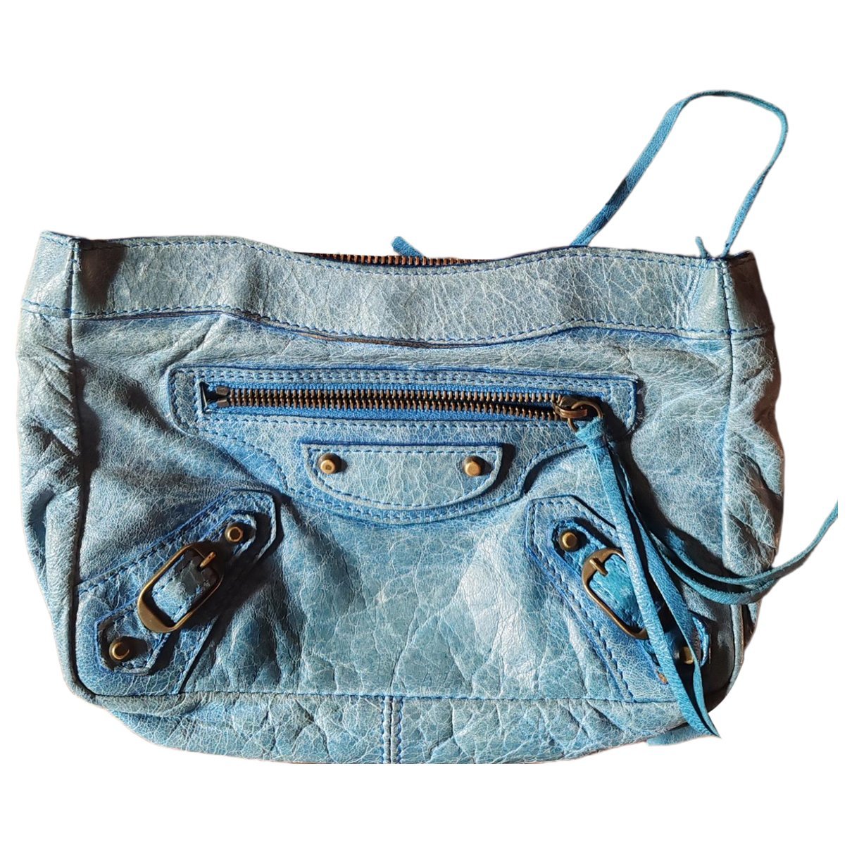 Envelop leather clutch bag