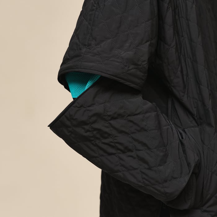 Noir Modular Poncho Jacket