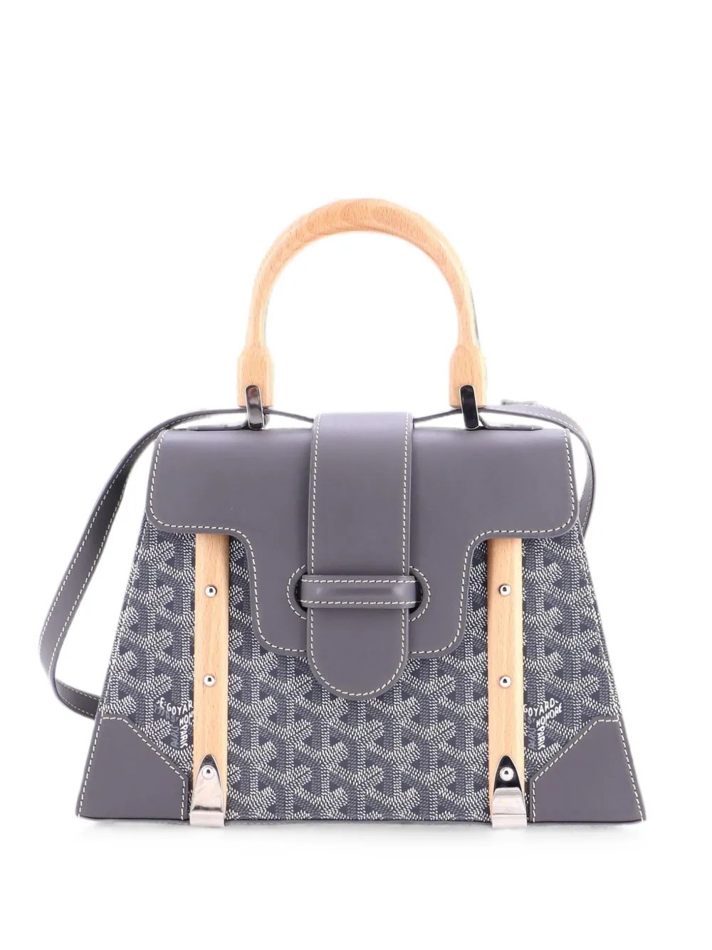Saigon Top Handle Bag Coated Canvas with Leather PM satchel