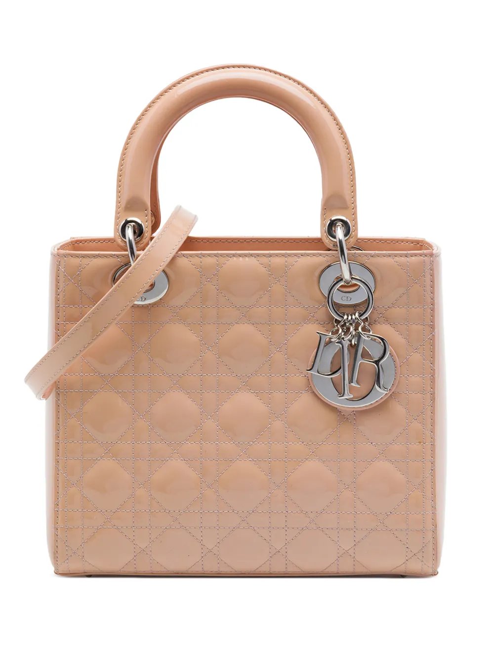 2013 Medium Patent Cannage Lady Dior satchel