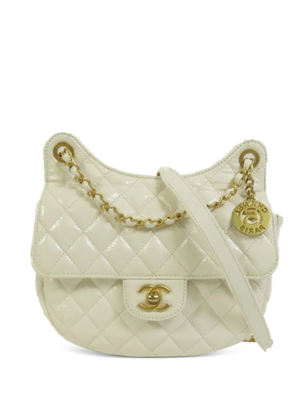 CC turn-lock shoulder bag