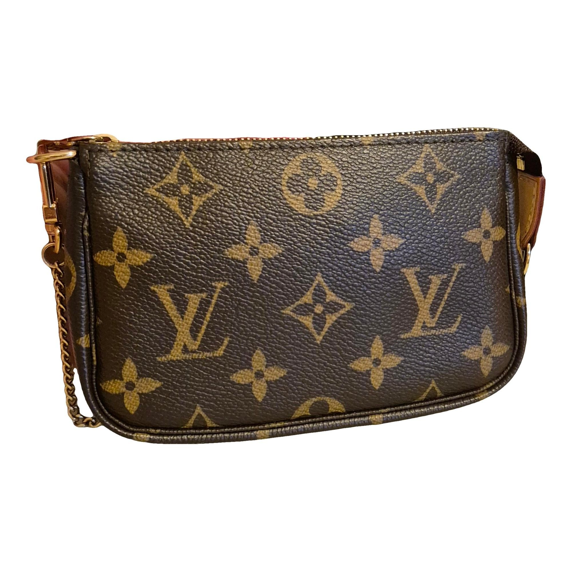 Leather clutch bag