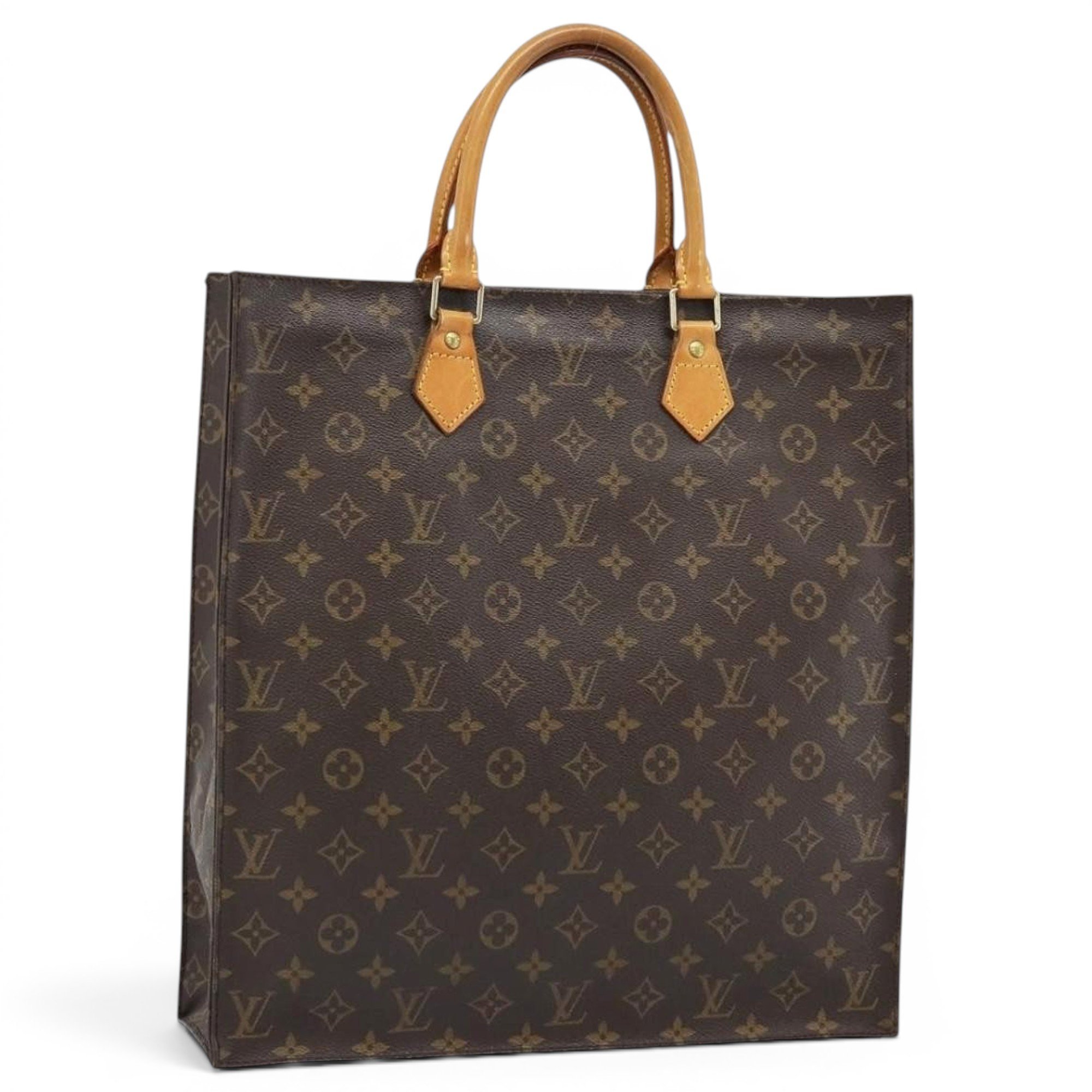 Plat leather handbag
