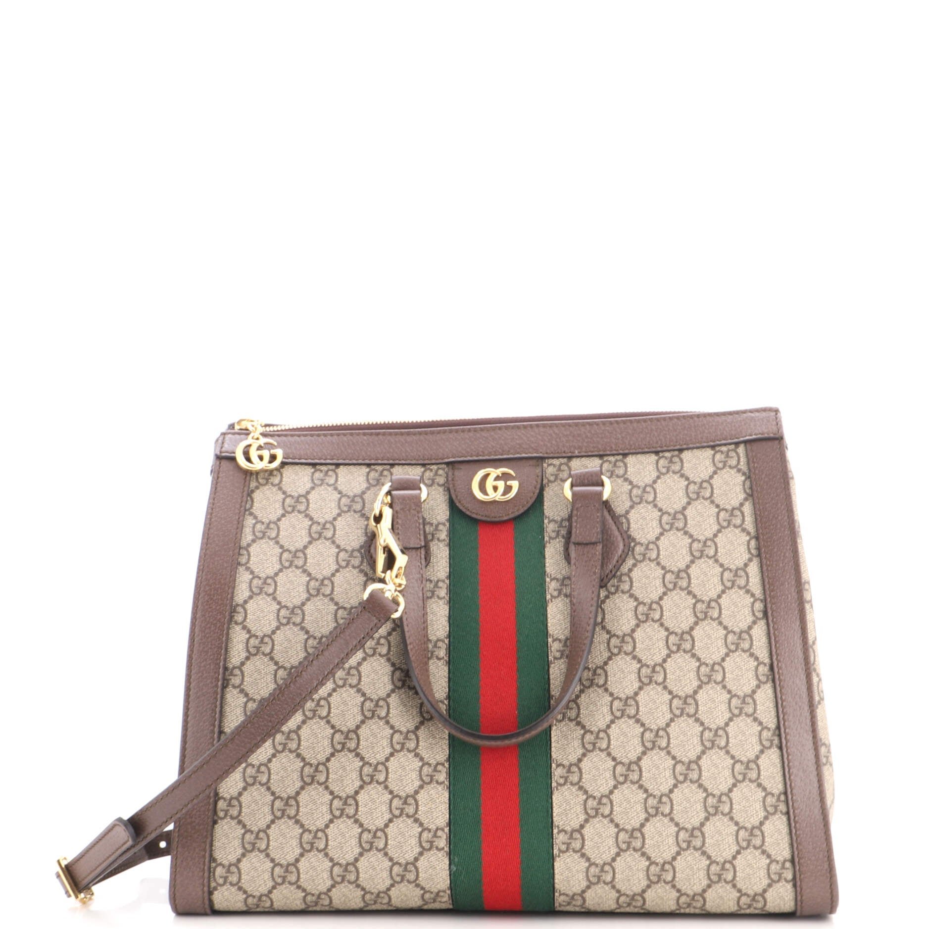 Ophidia Top Handle Tote GG Coated Canvas Medium