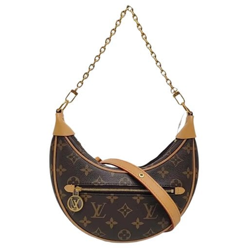 Loop leather crossbody bag