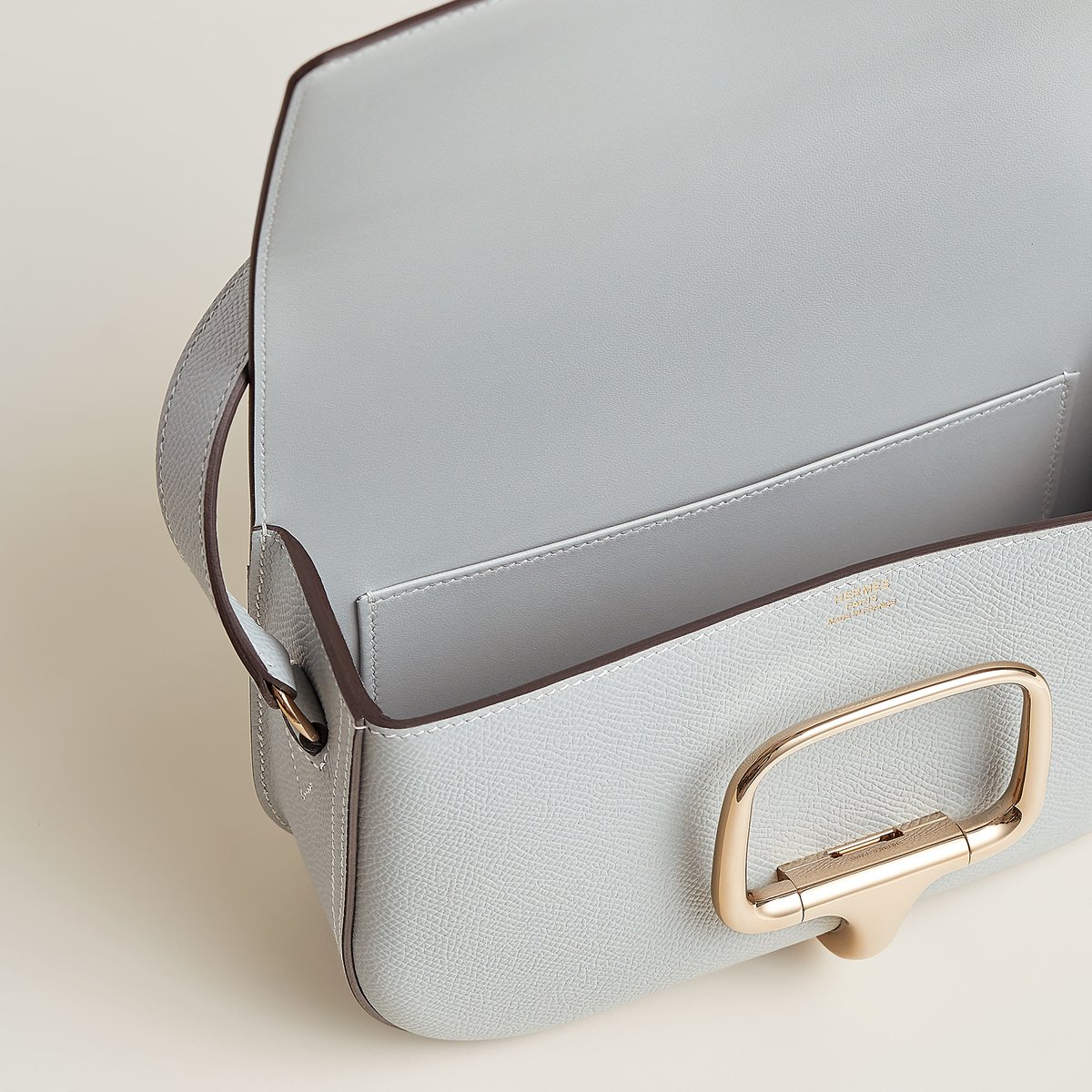 Bleu Glacier Hermès Della Cavalleria Elan Bag