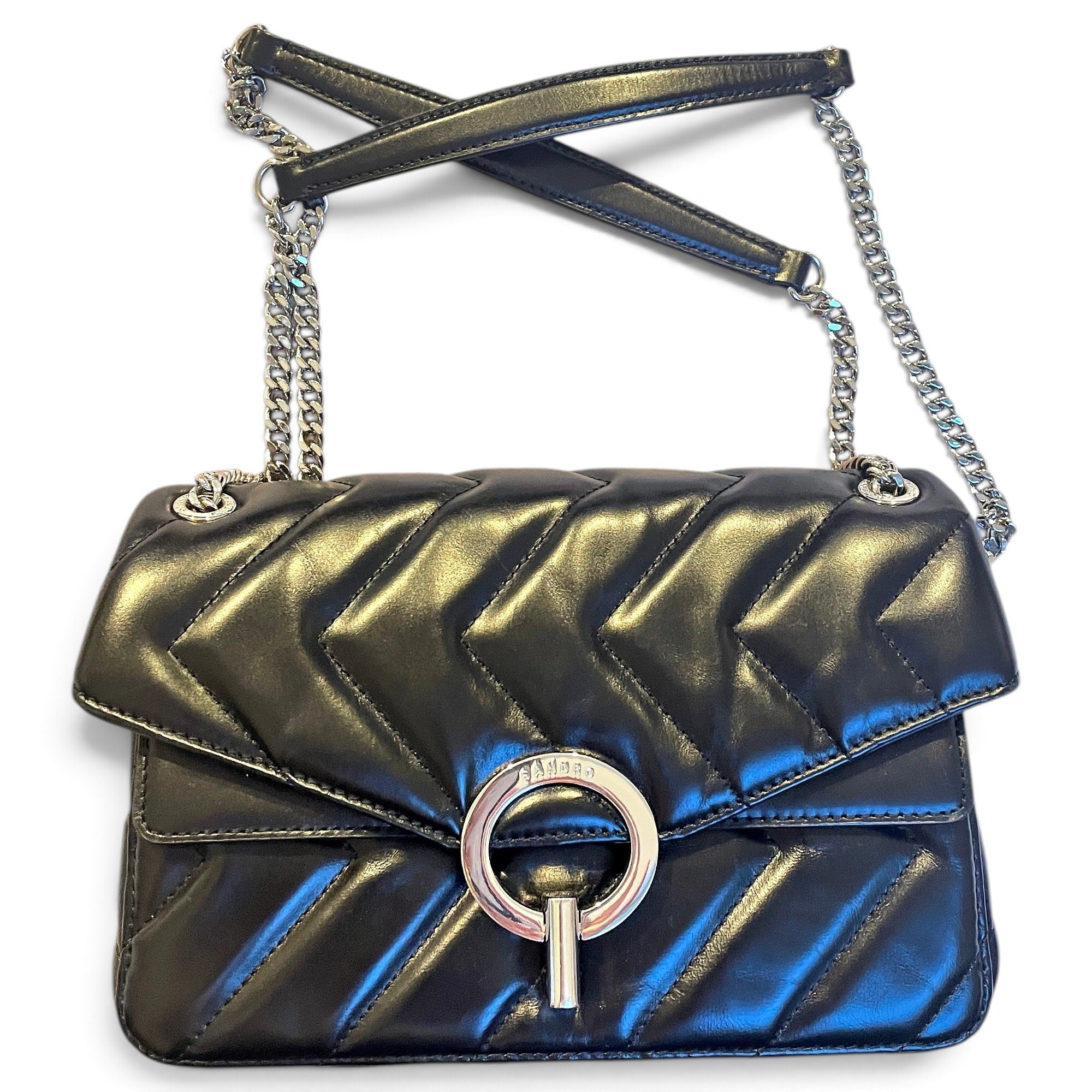 Sandro Yza leather handbag