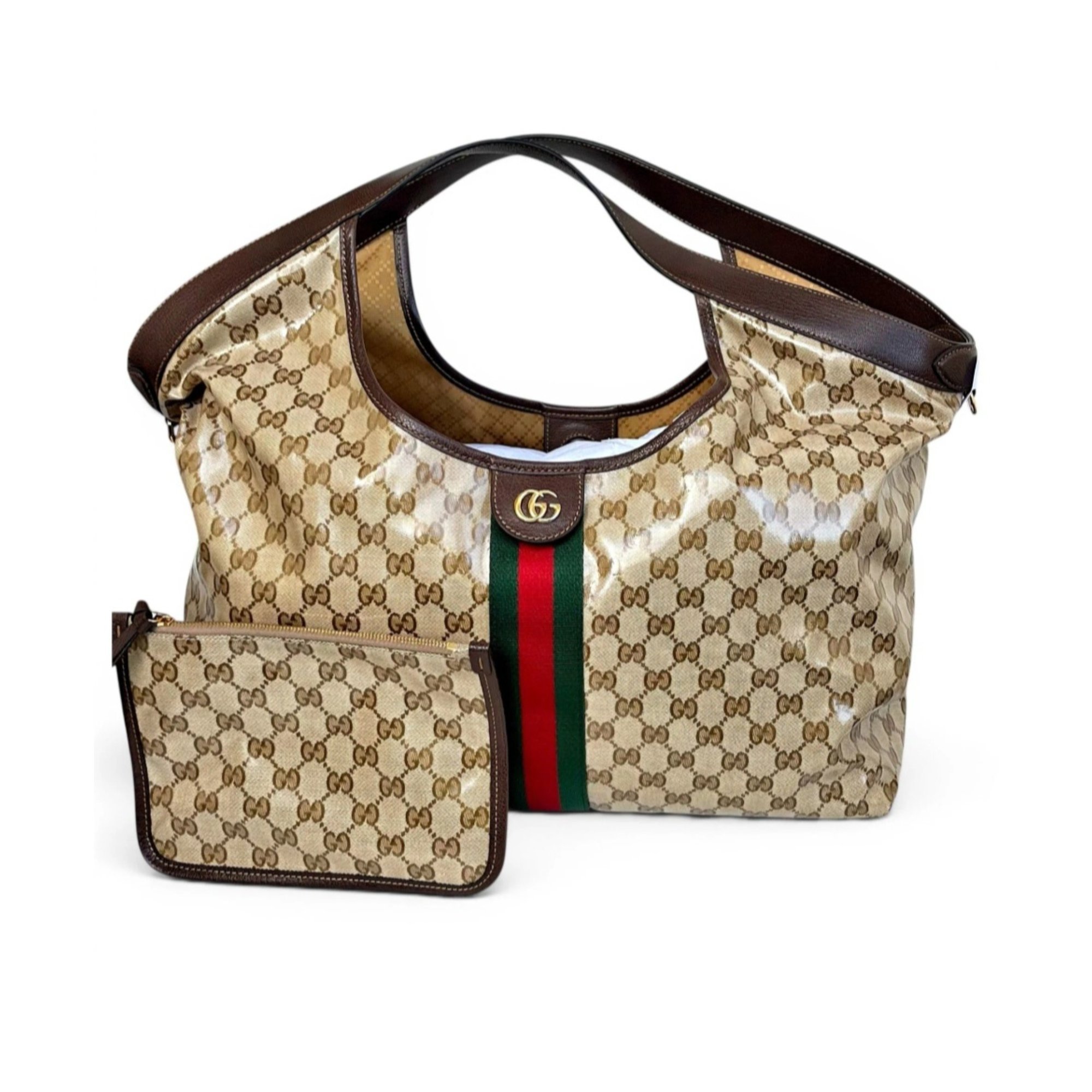 Gucci Giglio patent leather handbag
