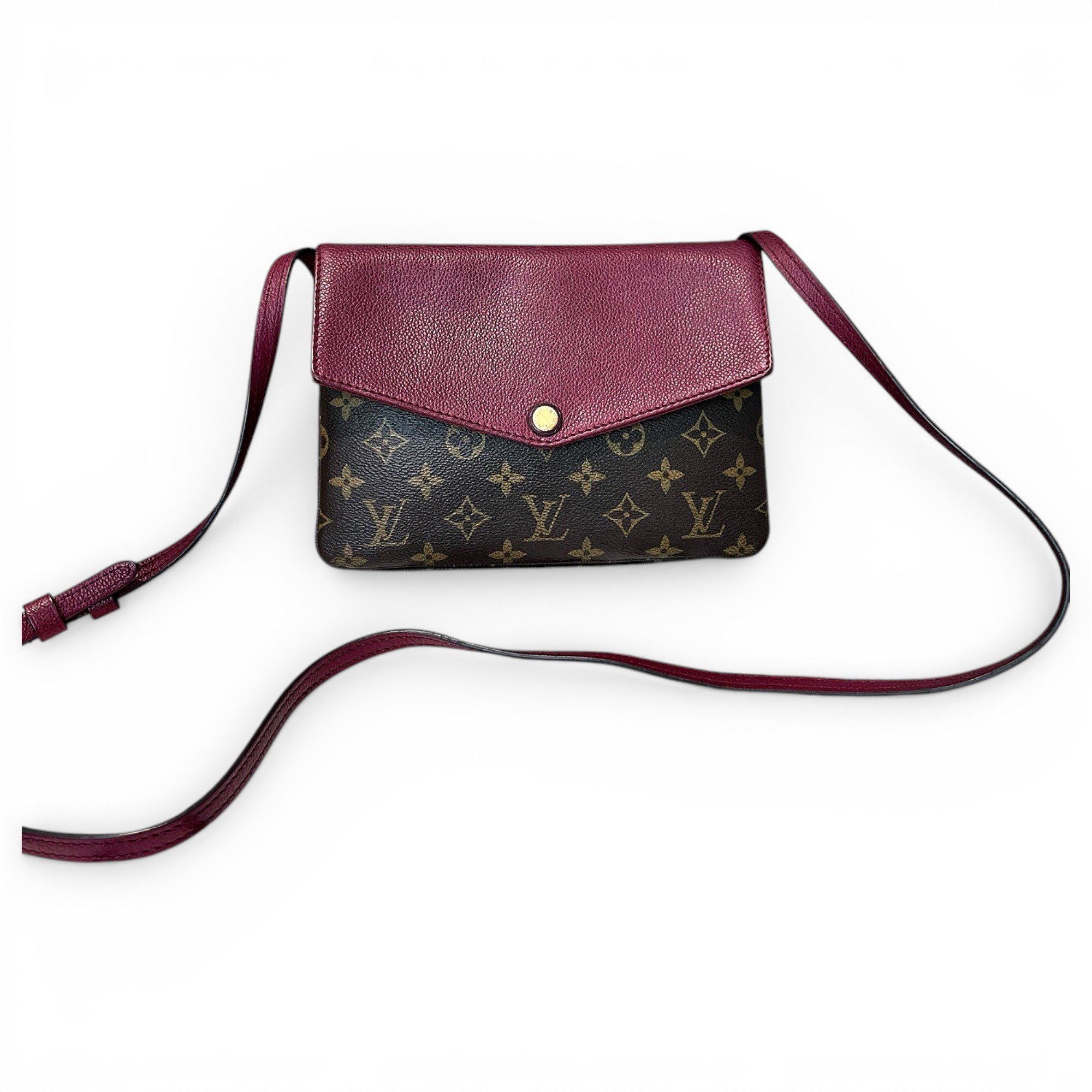 Twice leather handbag