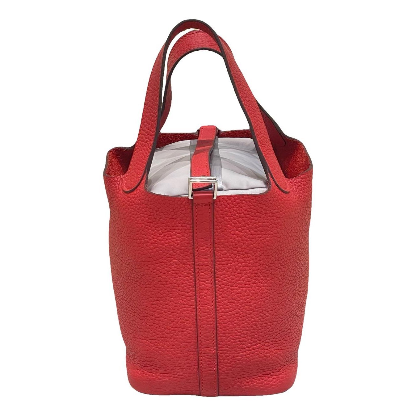 Picotin leather tote