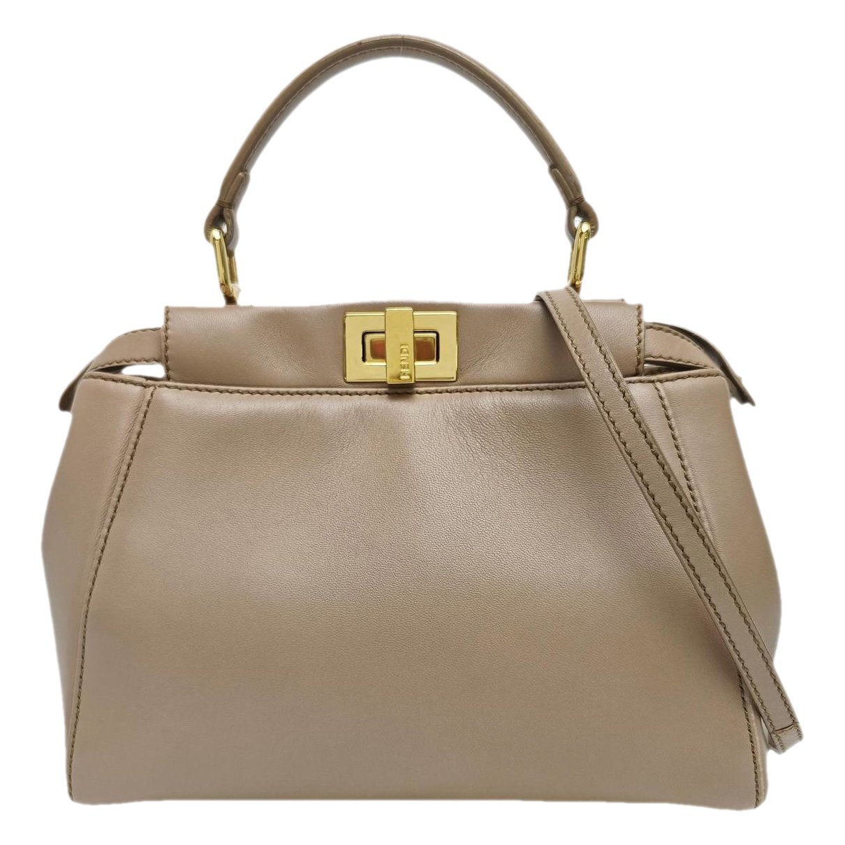 Peekaboo leather handbag